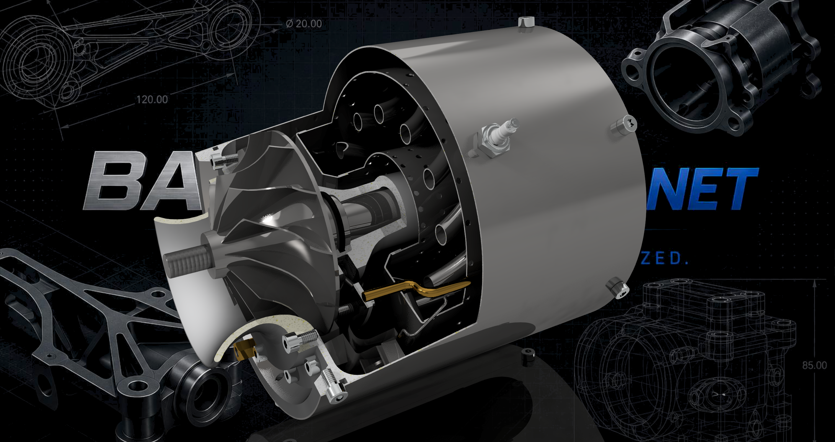 Turbojet Engine — 3D CAD Design